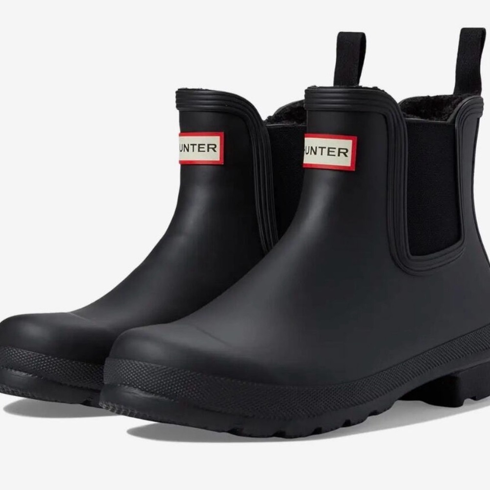Hunter Original Chelsea Insulated Short Rain Boot Black